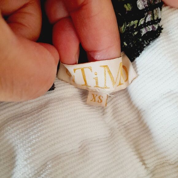 ByTiMo Midi Swiss Dot Victorian High Neck Sheer Multi Floral Dress sz: XS - Picture 5 of 5